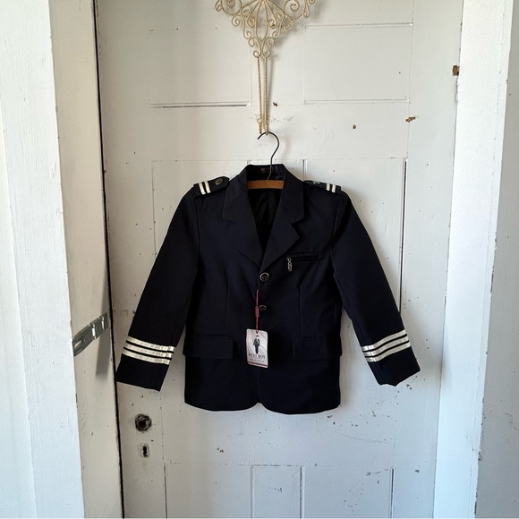 Best Boy Nautical Navy Italy Style Formal Suit Jacket Costume - Picture 6 of 14